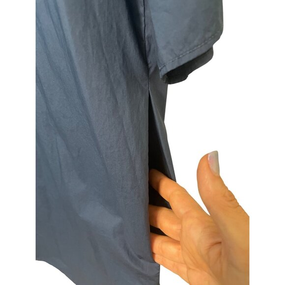 Cos Womens Lagenlook Cotton Dress/Top Size L Navy Blue Minimal Oversized - Picture 4 of 9